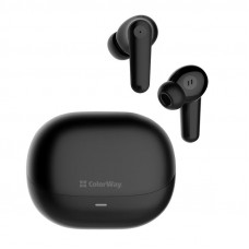 Bluetooth-гарнітура СolorWay Slim TWS-1 Earbuds Long Life Black (CW-TWS1BK1)