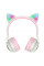 Bluetooth-гарнітура Hoco W27 Cat Ear Grey/Pink (W27GP)