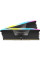 Модуль пам`ятi DDR5 2x32GB/6600 Corsair Vengeance RGB Black (CMH64GX5M2B6600C32)