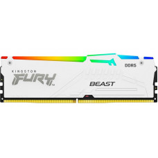 Модуль пам`ятi DDR5 16GB/5600 Kingston Fury Beast White RGB (KF556C36BWEA-16)