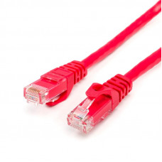 Патч-корд UTP Atcom RJ45, Cat.6, мідь, 1 м, червоний