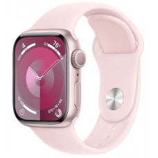 Смарт-годинник Apple Watch Series 9 GPS 45mm Pink Aluminium Case with Light Pink Sport Band - M/L (MR9H3)_EU