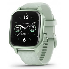 Смарт-годинник Garmin Venu Sq 2 Metallic Mint Aluminum Bezel with Cool Mint Case and Silicone Band (010-02701-82)