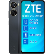 Смартфон ZTE V40 Design 4/128GB Dual Sim Black