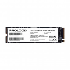Накопичувач SSD 1TB Prologix S380 M.2 2280 PCIe 3.0 x4 NVMe TLC (PRO1000GS380)