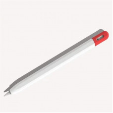 Чохол Goojodoq Matt 2 Golor для стилуса Apple Pencil 3 White/Red (1005006499420844WR)