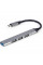 Концентратор USB Type-C Gembird 1xUSB3.1, 3хUSB2.0, метал, Grey (UHB-CM-U3P1U2P3-03)