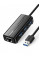 Концентратор USB 3.0 Ugreen 3xUSB 3.0 + RJ45 1000M Ethernet, Black (20265)