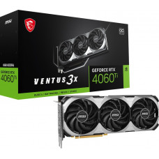 Відеокарта GF RTX 4060 Ti 8GB GDDR6 Ventus 3X E OC MSI (GeForce RTX 4060 TI VENTUS 3X E 8G OC)