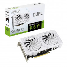 Відеокарта GF RTX 4060 Ti 8GB GDDR6 Dual Evo White OC Asus (DUAL-RTX4060TI-O8G-EVO-WHITE)