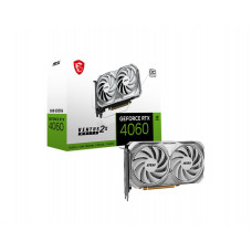 Відеокарта GF RTX 4060 8GB GDDR6 Ventus 2X White OC MSI (GeForce RTX 4060 VENTUS 2X WHITE 8G OC)