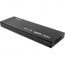 Сплітер PowerPlant (CA912513) HDMI - 16xHDMI, чорний