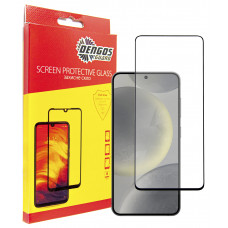 Захисне скло Dengos для Samsung Galaxy S24 SM-S921 Black Full Glue (TGFG-351)