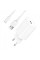 Зарядний пристрій SkyDolphin SC36T (1USB, 2.4A) White (MZP-000117) + кабель Type-C