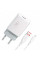 Мережевий зарядний пристрій SkyDolphin SC06V (1USBx2.4A) White (SDMZP-000180) + кабель microUSB