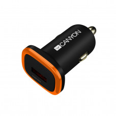 Автомобільний зарядний пристрій Canyon (1USB, 1A) Black (CNE-CCA01B)