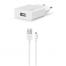 Мережевий зарядний пристрій Ttec SmartCharger USB 2А White (2SCS20MB) + кабель microUSB