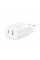 Мережевий зарядний пристрій Ttec SmartCharger Duo USB-C/USB-A 2.4А/12Вт White (2SCS25B)