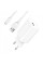 Зарядний пристрій SkyDolphin SC36V (1USB, 2.4A) White (SDMZP-000118) + кабель microUSB