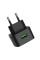 Зарядний пристрій Hoco C70A Cutting-Edge (1USB, 3А) QC3.0 Black (6931474706645) + кабель MicroUSB