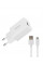 Зарядний пристрій Proda PD-A43i USB 2.4A + кабель USB Lightning White