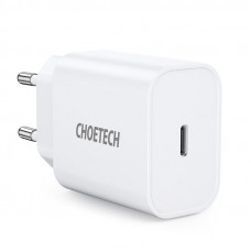 Мережевий зарядний пристрій Choetech (1USBх3A) Type-C PD20W Charger White (Q5004-V5)