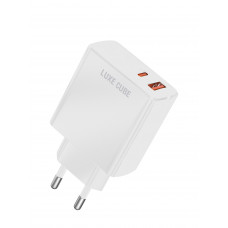 Зарядний пристрій Luxe Cube 2USB 36W QC3.0+PD White (4120201336367)