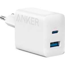 Мережевий зарядний пристрій Anker PowerPort 312 White, 20 W USB Type-C (A2348G21)