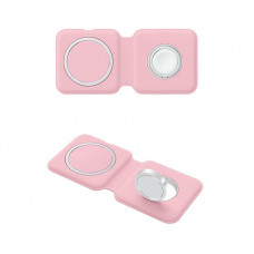 Бездротовий зарядний пристрій ColorWay MagSafe Duo Charger 15W for iPhone Pink (CW-CHW32Q-P)