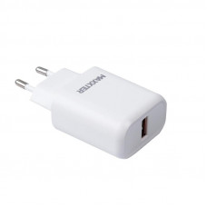 Мережевий зарядний пристрій Maxxter (1USBх2.4А) QC3.0 White (WC-QC-AtC-01) + кабель USB Type-C