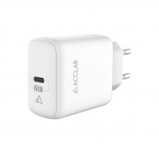 Зарядний пристрій AccLab AL-TC125 1хType-C 5В/3A/25W QC/PD 3.0 White (1283126538841)