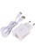 Зарядний пристрій SkyDolphin SC30T (2USB, 2.1A) White (SDMZP-000113) + кабель Type-C