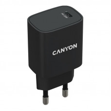 Мережевий зарядний пристрій Canyon H-20-02 (1USB, 3A) PD Black (CNE-CHA20B02)