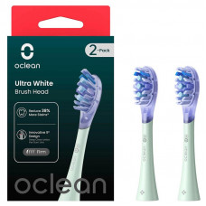 Насадка для зубної електрощітки Oclean UW01 G02 Ultra White Brush Head Green (2 шт) (6970810553529)